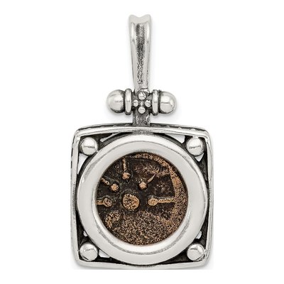 Sterling Silver Widow's Mite Coin Pendant