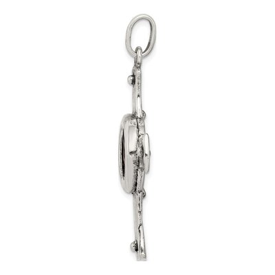 Sterling Silver Widow's Mite Coin Cross Pendant – view 3