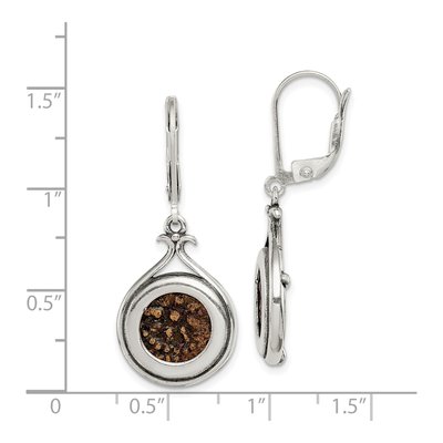 Sterling Silver Widow's Mite Coin Leverback Earrings – view 5