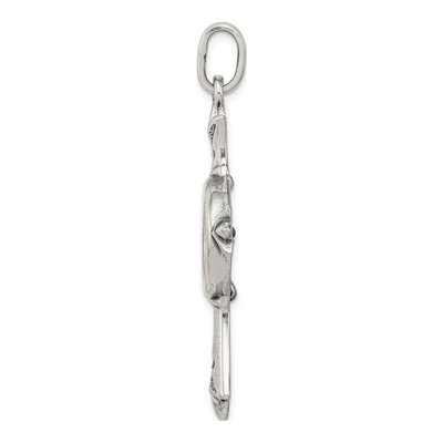 Sterling Silver Widow's Mite Coin Cross Pendant – view 3