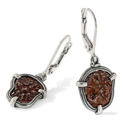 Sterling Silver Widow's Mite Coin Leverback Earrings – view 6