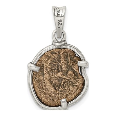 Sterling Silver Widow's Mite Coin Pendant – view 4