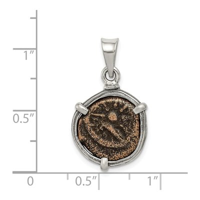 Sterling Silver Widow's Mite Coin Pendant – view 5