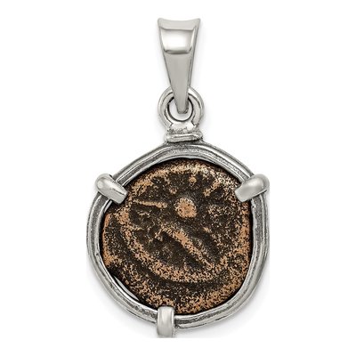 Sterling Silver Widow's Mite Coin Pendant