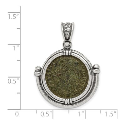 Sterling Silver Ancient Coins Constantine I Coin Pendant – view 5
