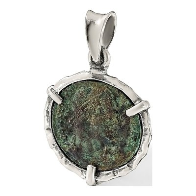 Sterling Silver Ancient Roman Coin Pendant – view 6