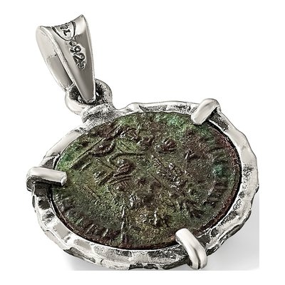 Sterling Silver Ancient Roman Coin Pendant – view 7