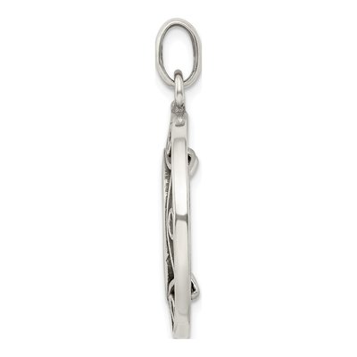 Sterling Silver Antiqued Agrippa Coin Pendant – view 3