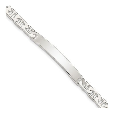 Sterling Silver Anchor ID Bracelet