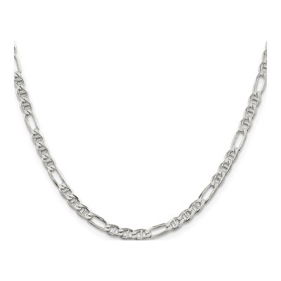 Sterling Silver 3.75mm Figaro Anchor Chain – view 2