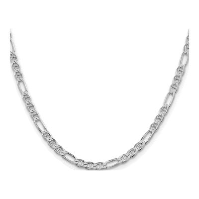 Sterling Silver 3.75mm Figaro Anchor Chain – view 2