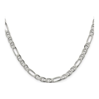 Sterling Silver 4.5mm Figaro Anchor Chain – view 2