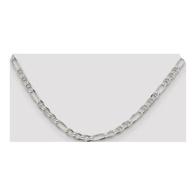Sterling Silver 4.5mm Figaro Anchor Chain – view 4
