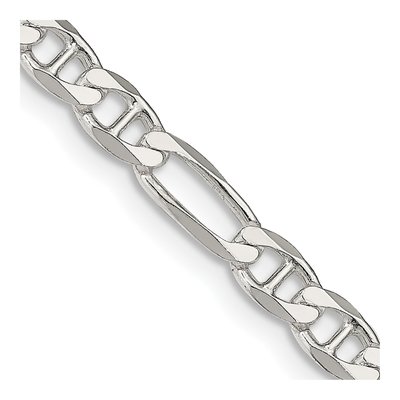 Sterling Silver 4.5mm Figaro Anchor Chain