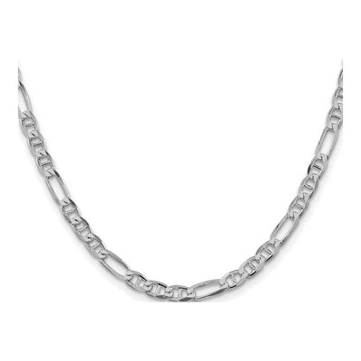 Sterling Silver 4.5mm Figaro Anchor Chain – view 2