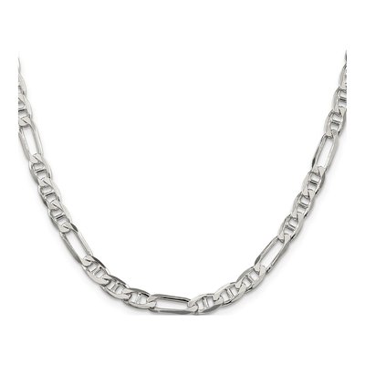Sterling Silver 5.5mm Figaro Anchor Chain – view 2