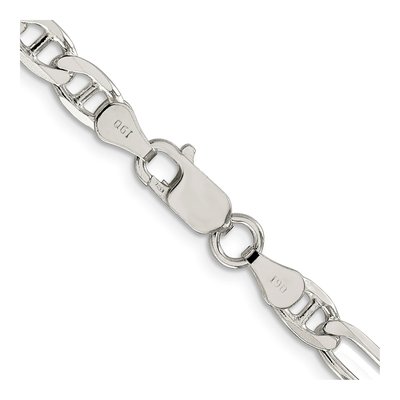 Sterling Silver 5.5mm Figaro Anchor Chain – view 3