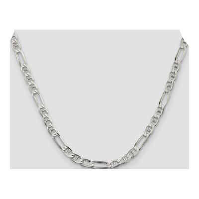 Sterling Silver 5.5mm Figaro Anchor Chain – view 4