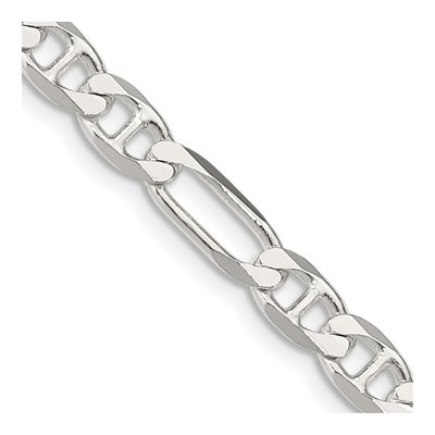 Sterling Silver 5.5mm Figaro Anchor Chain