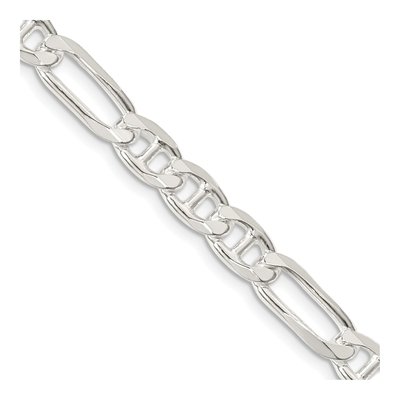 Sterling Silver 6.5mm Figaro Anchor Chain