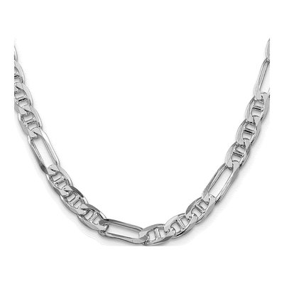 Sterling Silver 6.5mm Figaro Anchor Chain – view 2