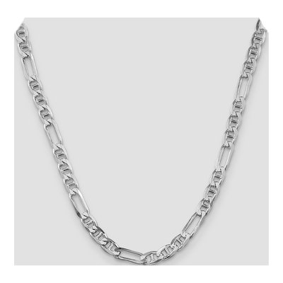 Sterling Silver 6.5mm Figaro Anchor Chain – view 4