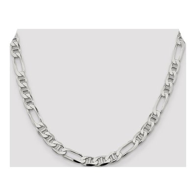 Sterling Silver 7.5mm Figaro Anchor Chain – view 4