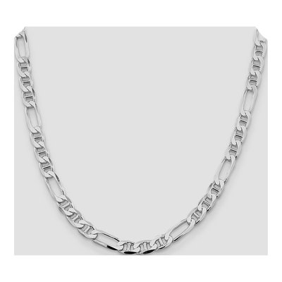 Sterling Silver 7.5mm Figaro Anchor Chain – view 4