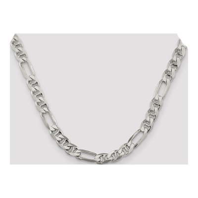 Sterling Silver 7.75mm Figaro Anchor Chain – view 4