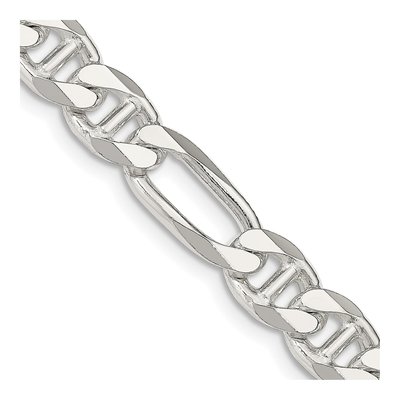 Sterling Silver 7.75mm Figaro Anchor Chain