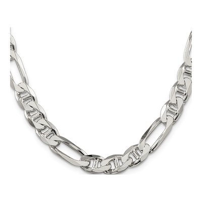 Sterling Silver 8.75mm Figaro Anchor Chain – view 2