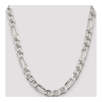 Sterling Silver 8.75mm Figaro Anchor Chain – view 4
