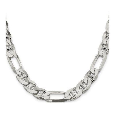 Sterling Silver 10.65mm Figaro Anchor Chain – view 2