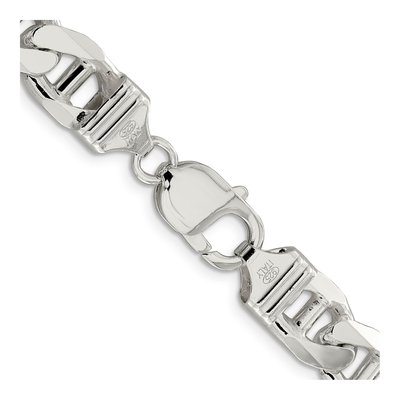 Sterling Silver 10.65mm Figaro Anchor Chain – view 3