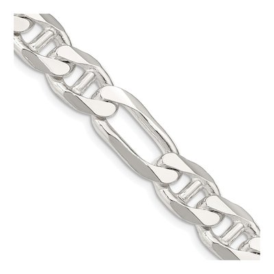 Sterling Silver 10.65mm Figaro Anchor Chain