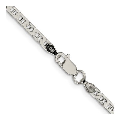Sterling Silver 3mm Flat Anchor Chain – view 3