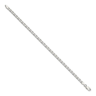 Sterling Silver 3.75mm Flat Anchor Chain Bracelet – view 2