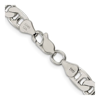 Sterling Silver 6.5mm Flat Anchor Chain – view 3