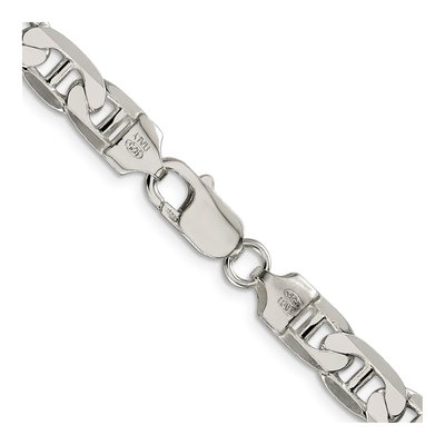 Sterling Silver 7mm Flat Anchor Chain – view 3