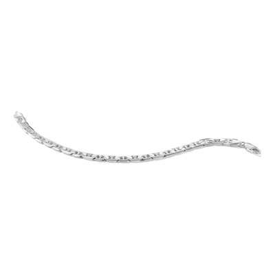Sterling Silver 7mm Flat Anchor Chain Bracelet – view 3