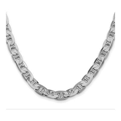 Sterling Silver 7mm Flat Anchor Chain – view 3