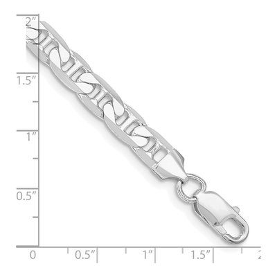Sterling Silver 7mm Flat Anchor Chain Bracelet – view 3