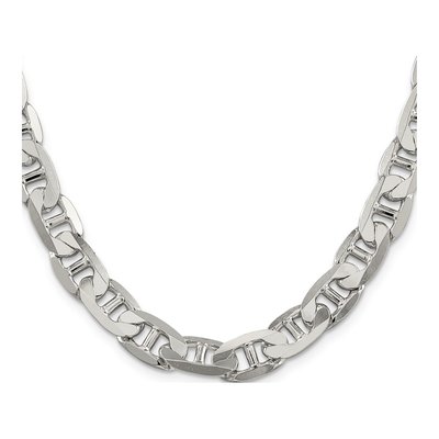 Sterling Silver 9.5mm Flat Anchor Chain – view 2