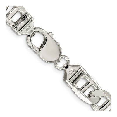 Sterling Silver 9.5mm Flat Anchor Chain – view 3