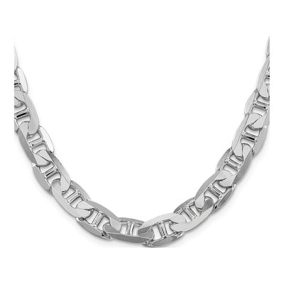 Sterling Silver 9.5mm Flat Anchor Chain – view 2