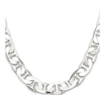Sterling Silver 11.5mm Flat Anchor Chain – view 2