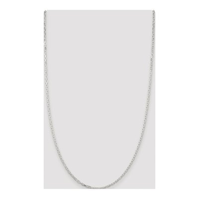 Sterling Silver 2.2mm Diamond-Cut Cable Chain – view 4
