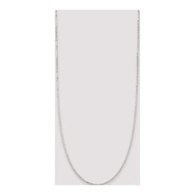 Sterling Silver 2.2mm Diamond-Cut Cable Chain – view 4