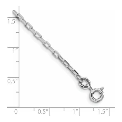 Sterling Silver 2.2mm Diamond-Cut Cable Chain Bracelet – view 3