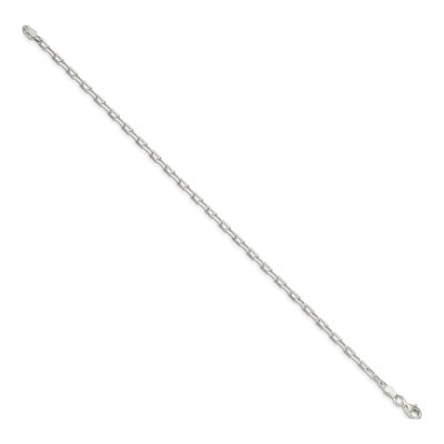 Sterling Silver 2.9mm Diamond-Cut Cable Chain Bracelet – view 2